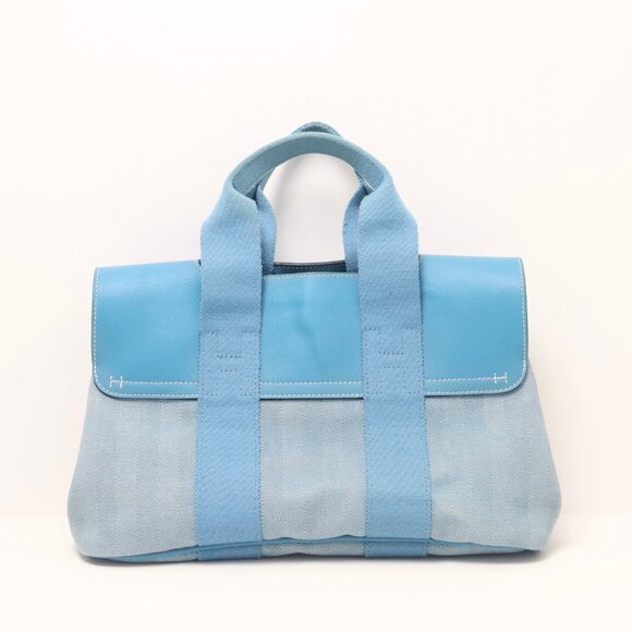 Hermès Vintage Swift Valparaiso Tote PM Blue Jean - Picture 3 of 16